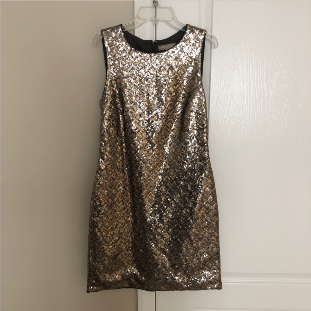 Sequin dress (gray and gold)